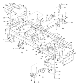 Part Location Diagram of 1001024 Murray PLATE, STEERING